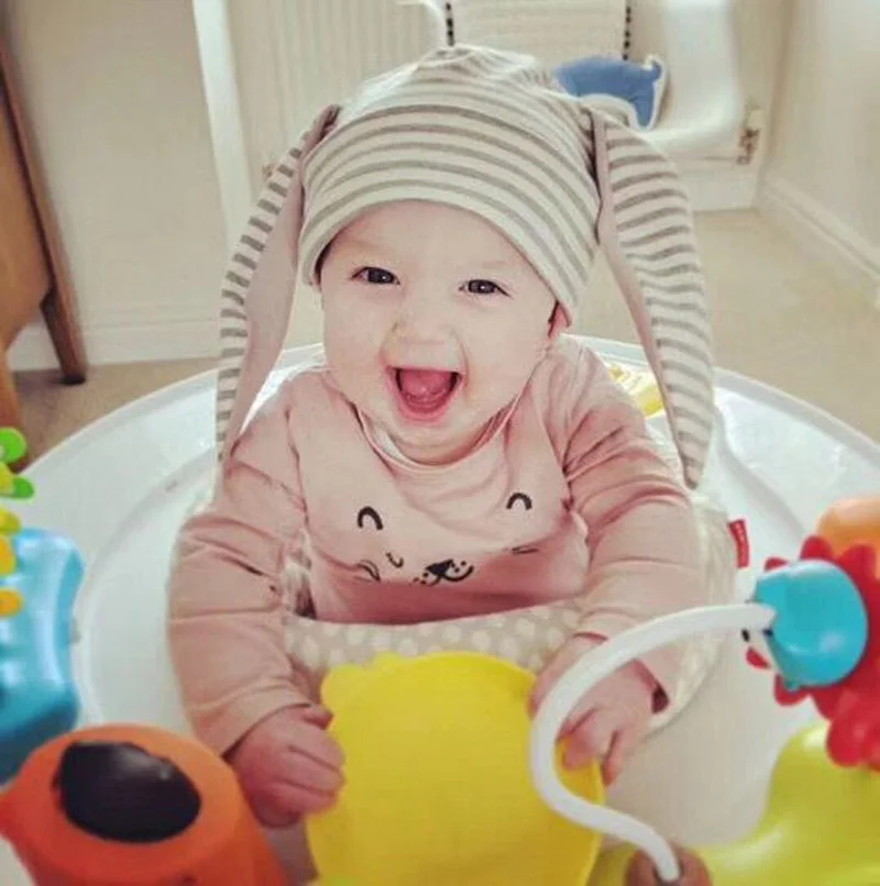 New Baby Hat Long Bunny Ears Beanie Newborn Hat for Girls Cap Cotton Baby Boy Hat Infant Toddler Hats 1PC