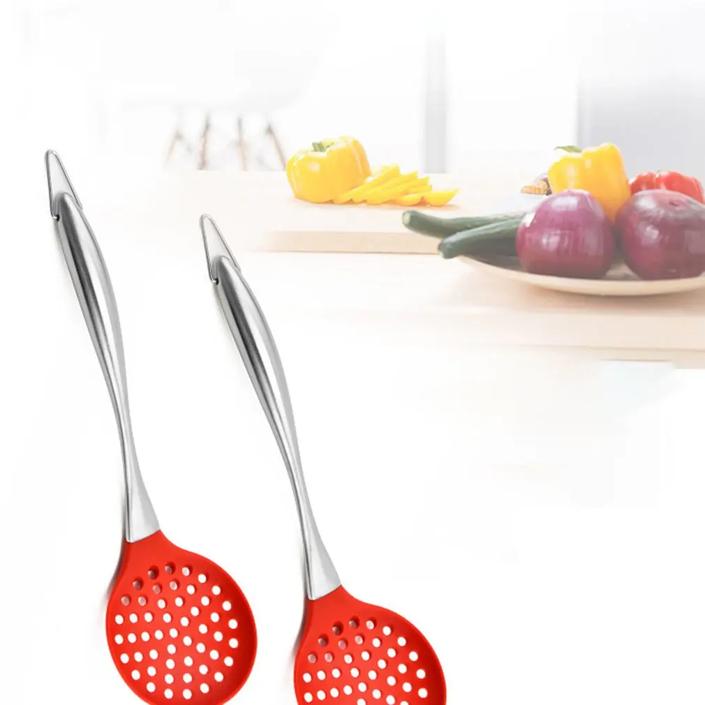 

Anti Slip Long Handle Spaghetti Pasta Spoon Cute Cartoon Design Home Cooking Eating Tools Kitchen Tableware Dinnerware