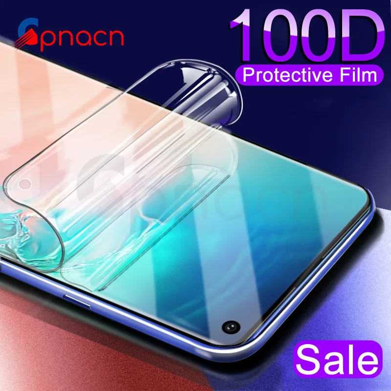 

100D Full Curved Hydrogel Film on the For Samsung Galaxy S10 S9 S8 Plus S10e Screen Protector S7 Edge Note 8 9 10 Plus Soft Film