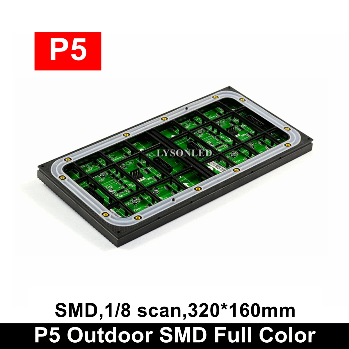 P5 открытый SMD полноцветный светодиодный дисплей модуль 64x32 пикселей водостойкий