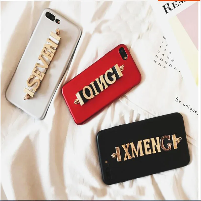 Для iphone 11 pro max 6 7 8 10 plus XR XS XSMAX X персональный мягкий чехол уникальный подарок заказное имя Наручные Цепи чехол для телефона
