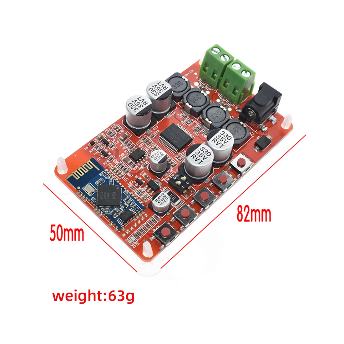 Модуль платы усилителя для TDA7492P 2*25 Вт беспроводной Bluetooth 4,0 аудио приемник чехол Корпус с интерфейсом AUX