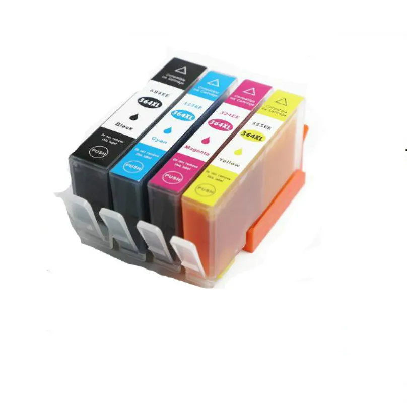 4 шт. 364XL cartucho de tinta совместимый para hp 364 xl Photosmart 5520 5524 6510 6520 7510 B109 B110 B209impresor|Чернильные