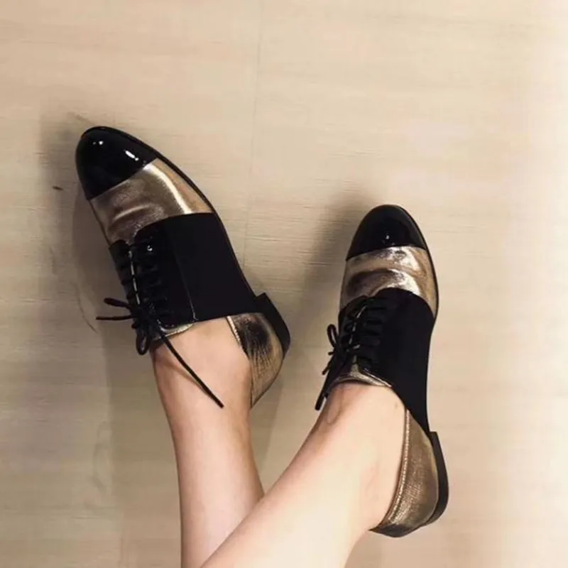black and gold flat shoes