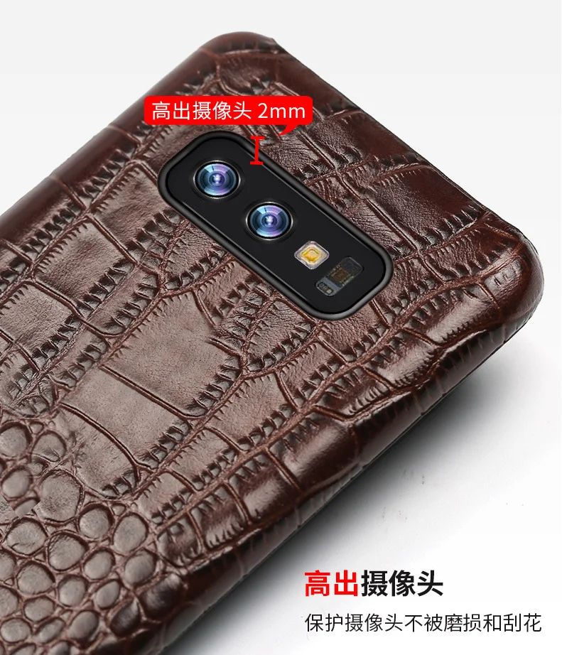 Чехол из натуральной крокодиловой кожи для телефона samsung galaxy A50 A70 A40 A20 Note 8 9 10 S8 S9 S10 plus