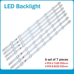 Новый комплект 7 шт. светодиодный полосы подсветки для LUX0155004 VES550QNDS-2D-N12 VES550QNDS-2D-S11 SVV550AK7_UHD_7 светодиодный _ A B Тип 55AO4USB