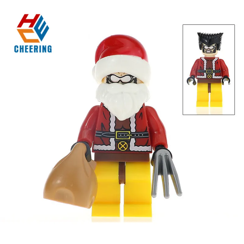 20 шт. строительный блок Супер Герои Merry Christma Санта Клаус Бэтмен Веном Скорпион принц кнут игрушечный муравей для детей PG8199 - Цвет: KF382 20Pcs No Box