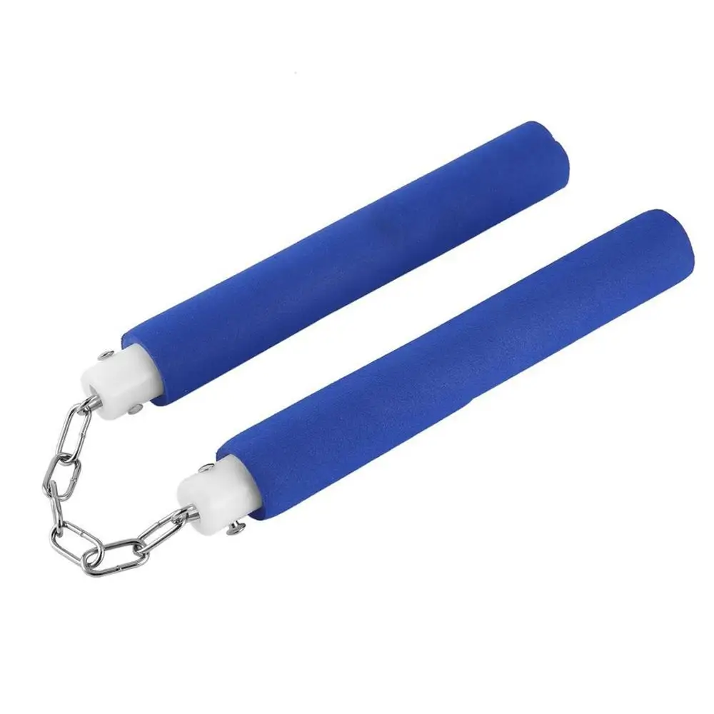 100 шт Безопасный пенопласт Обучение Nunchucks кунг-фу Nunchakus с стальной цепочкой