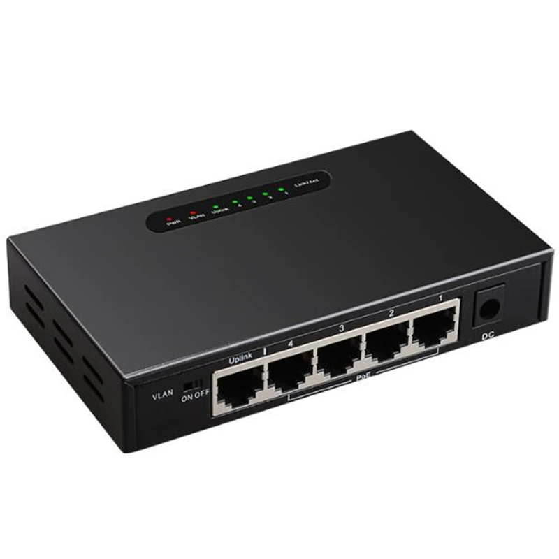 5 портовый гигабитный коммутатор POE RJ45 порт Ethernet неуправляемый настольный с