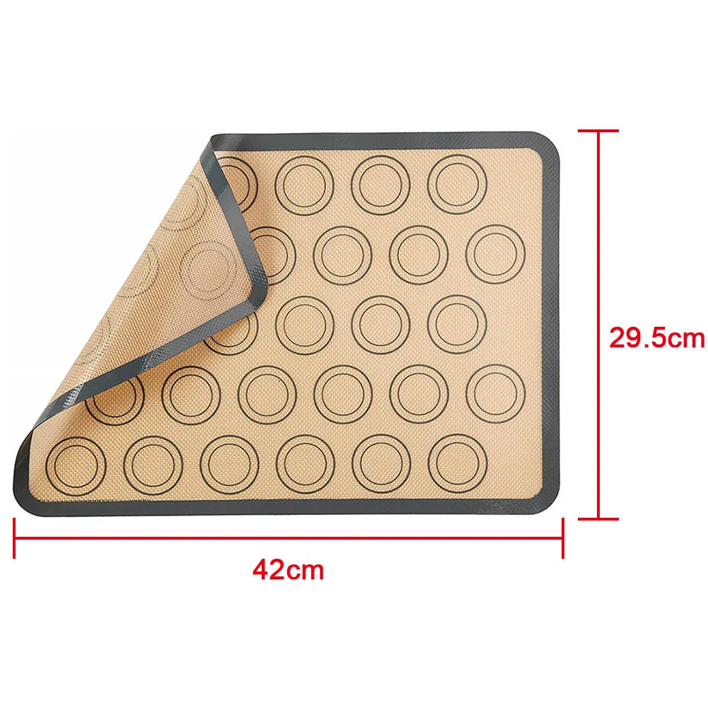 1 Pcs Silicone Macaron Baking Mat Non Stick Bakery Sheets Baking Tools NIN668