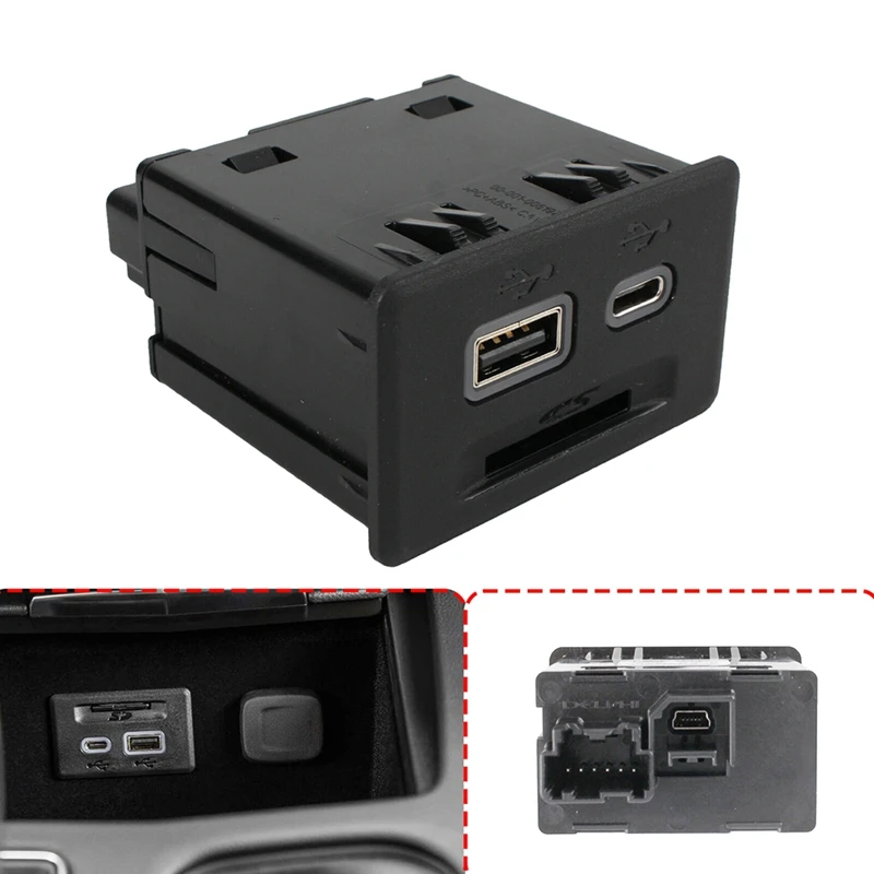 13525431 USB+USB C+SD Card HUB Module Plug Port Socket for Silverado