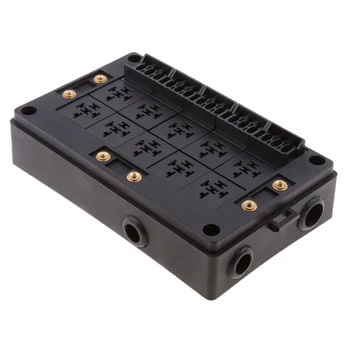 

Car Vehicle 18 Blade Fuse 10 Relay Holder Block Assortment Electronic Parts