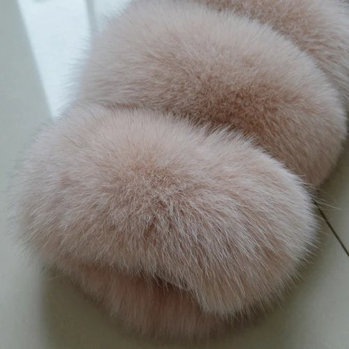 beige pink Стиль, Женское зимнее плотное мягкое пальто с капюшоном из натурального Лисьего меха, куртка из натурального Лисьего меха, качественное пальто с капюшоном из натурального Лисьего меха - Цвет: beige pink