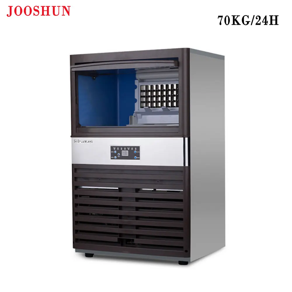 

Large Storage Electric Automatic Ice Maker Commercial or Home Use Ice Cube Machine 220V 110V Cube Ice Maker 40/50/60/70KG/24H