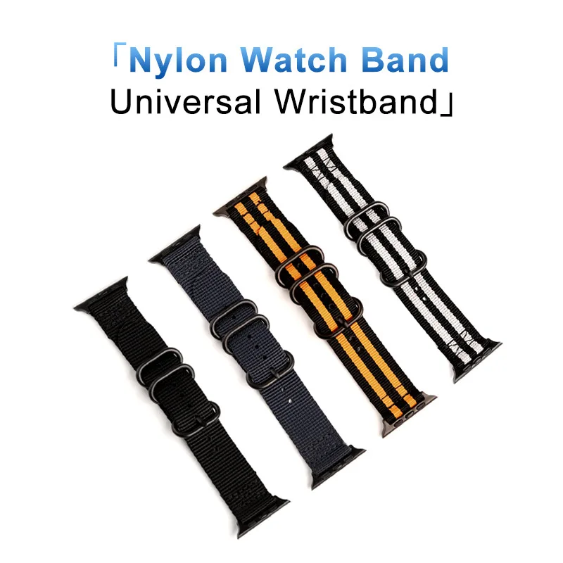 

Military Canvas Strap for Apple Watch Band 42MM 38MM Sports Bracelet For iWatch Series 1 2 3 Watch Accessories