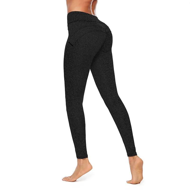 Спортивные легинсы для бега Штаны Для Женщин Йога женские брюки, леггинсы с завышенной талией брюки для Для женщин тренировочная одежда для Для женщин - Цвет: 9157 Black