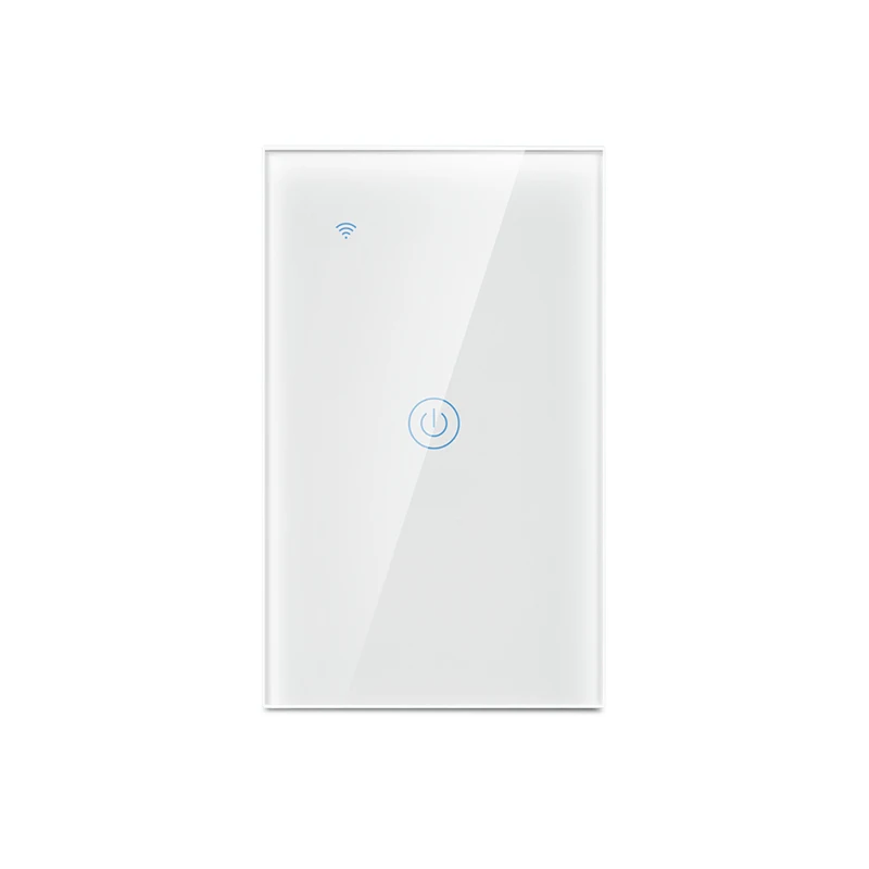 Lonsonho Wifi смарт-коммутатор Tuya Smartlife беспроводной пульт дистанционного управления 1 2 3 банда US Сенсорная панель Переключатель совместимый с Alexa Google Home - Комплект: 1 gang