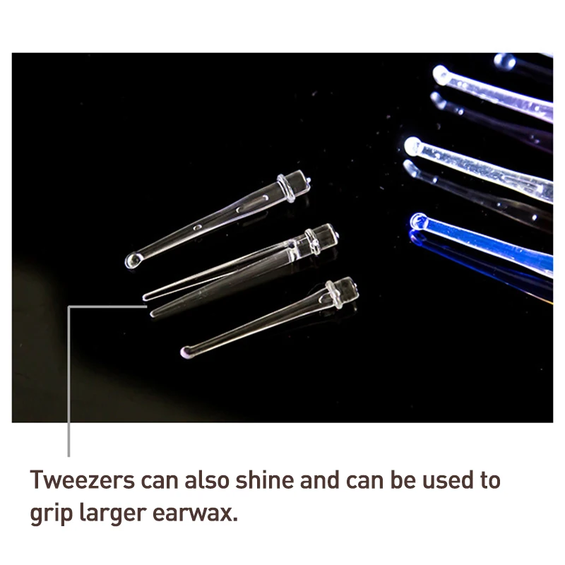 1pcs Ear Cleaner With LED Light Earwax Remover Tool Safety Cleaner Ear Spoon Random Color 3