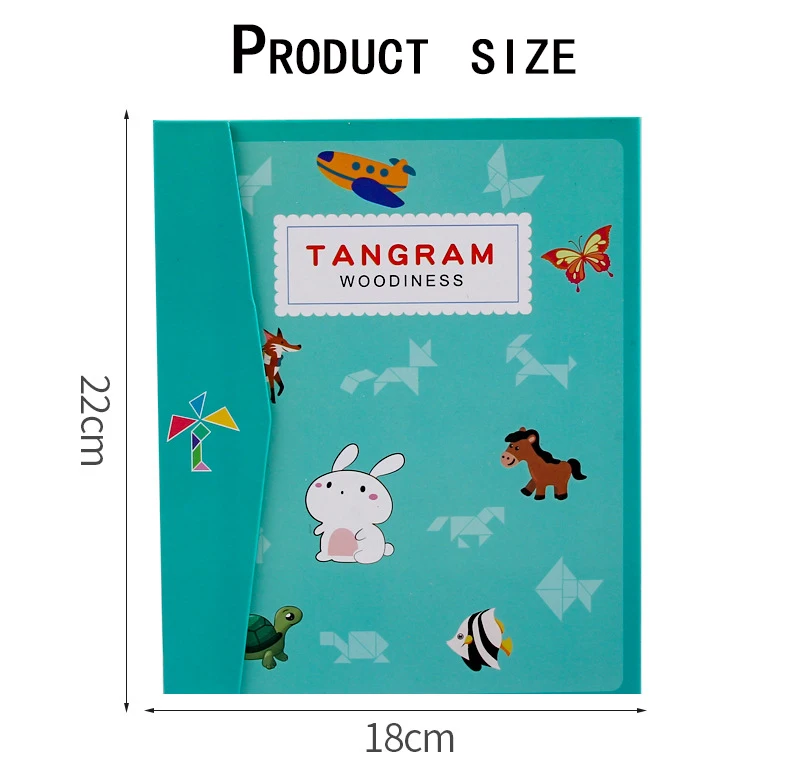 New Set Набор Магнитная 3D Головоломка Tangram игра Монтессори обучающая доска для рисования игры игрушка для мозгов Iq детские игрушки D242 - Цвет: New Set