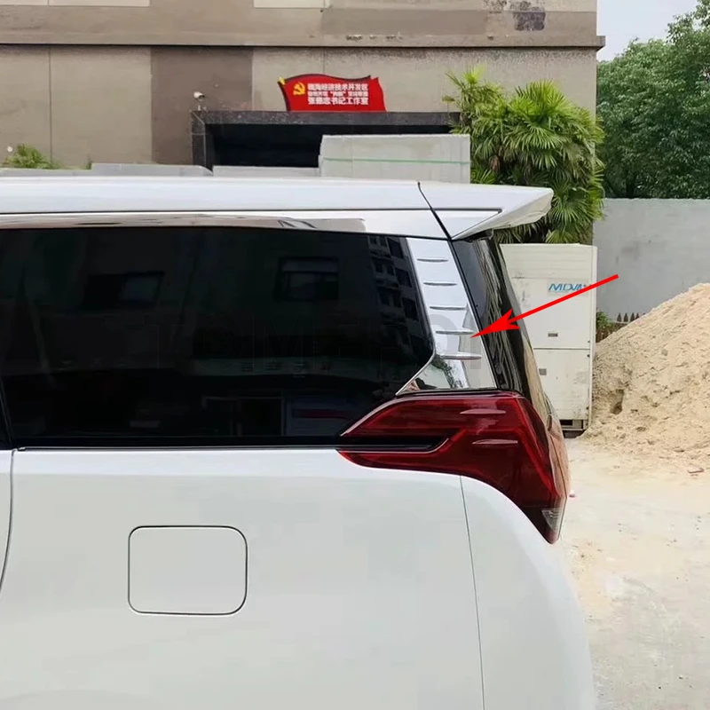 TOMEFON для Toyota Alphard Vellfire C столб задняя колонна оконная дверь Гальваническое украшение крышка отделка SS