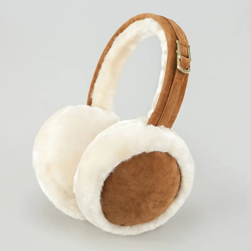 Warm Plush Earmuffs Imitation Fur Unisex Sweet Style Pure Color Fashion