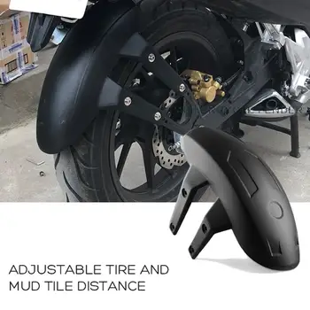 

Universal Black Plastic Motorcycle Rear Wheel for fender Splash Guard Rear Wheel Cover Splash Guard Mudguard with Bracket