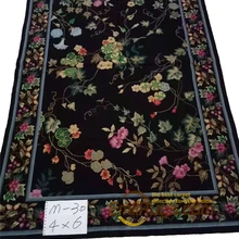 Aubusson ручной работы Восточный коврик из квадратов Новая цена французский рукодельный шерсть цветочный ковер Шерсть Вязание ковры