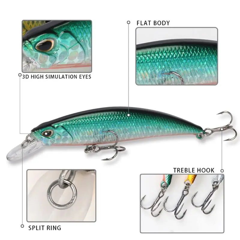 

New Fishing Lures Artificial Hard Bait Wobblers Road Sub-bait Bionic Fake Baits Tackle