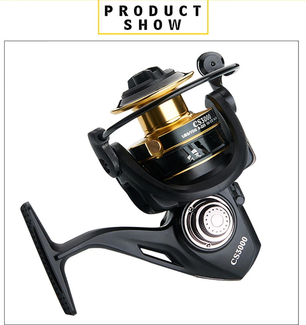 DEUKIO 2019New Lightweight Rotating Fishing Reel Metal Spool 13KG Max Drag Power Spinning CS2000-7000 | Спорт и развлечения