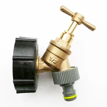 

IBC Tank Cap With Brass Tap 1/2inch Connector Water Butt Fuel Storage S60*6 Practical IBC Tank Cap Replace