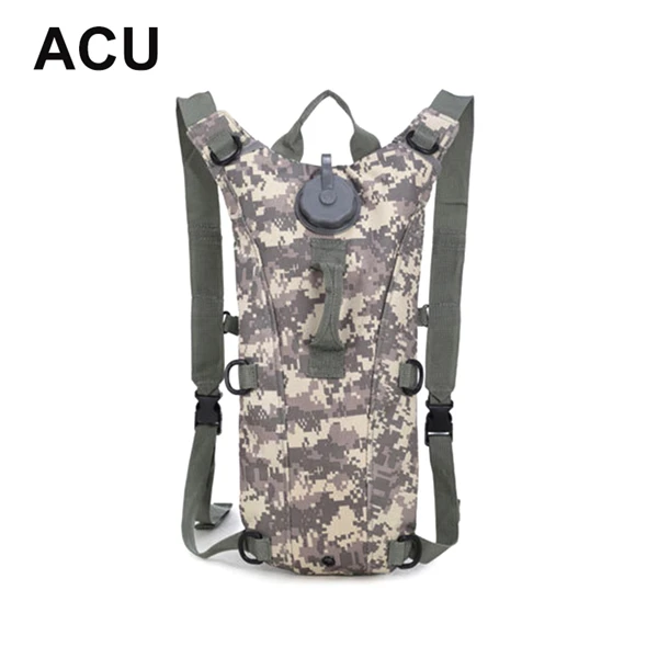 ACU Тактический нейлоновый гидратационный рюкзак, 3л, сумка для воды, камуфляжная, военная, для кемпинга, велоспорта, пешего туризма, сумка для путешествий - Цвет: ACU