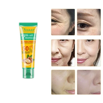 

Ultraviolet Proof Isolation Sunscreen Foundation Argan Oil Anti Wrinkle Cream Face Professional Freckles Blemish Cover Dark Spo