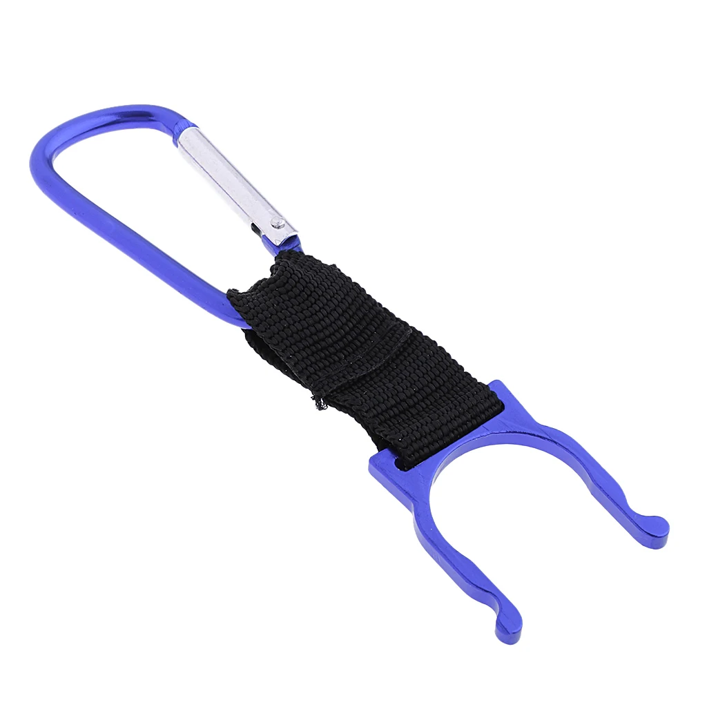 Cycling Bike Bicycle Water Bottle Carabiner D Ring Cup Flask Hook Holder with Aluminum Alloy Keyring Belt Clip