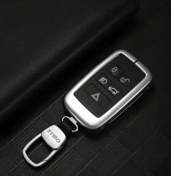 

1pc Aluminum Car Smart Key Fob Case Cover For Rover Range Rover 2018-2019 Key Shell Car Key Bag Key Holder Key Organizer