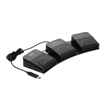 

FS2020U1 USB Foot Switch Control Key Customized Computer Keyboard Action Pedal for Devices Instruments Computers Office
