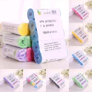 

5 Rolls Disposable Garbage Trash Bags Portable Durable PE Material Household Car Imnternal Trash Pocket 45*50 CM