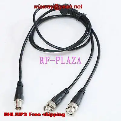 

DHL/EMS 30pcs Cable BNC female Q9 to Y 2 BNC male Splitter Combiner Test Probe Leads 100CM-test cable-A6