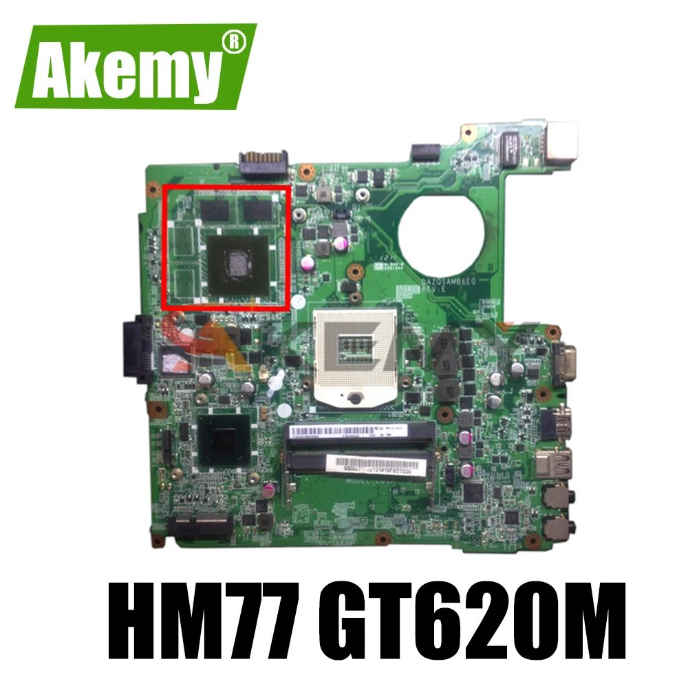 Akemy DAZQSAMB6E0 материнская плата для ACER E1-471 EC-471 E1-431 ноутбука PGA989 HM77 GT620M 100%
