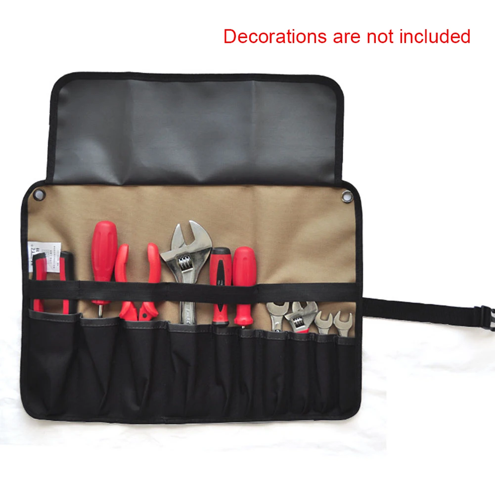 

Handheld Lightweight Case Knife Hanging Electrician Oxford Cloth Portable Storage Tool Roll Bag Carry Chef Kitchen Multifunction