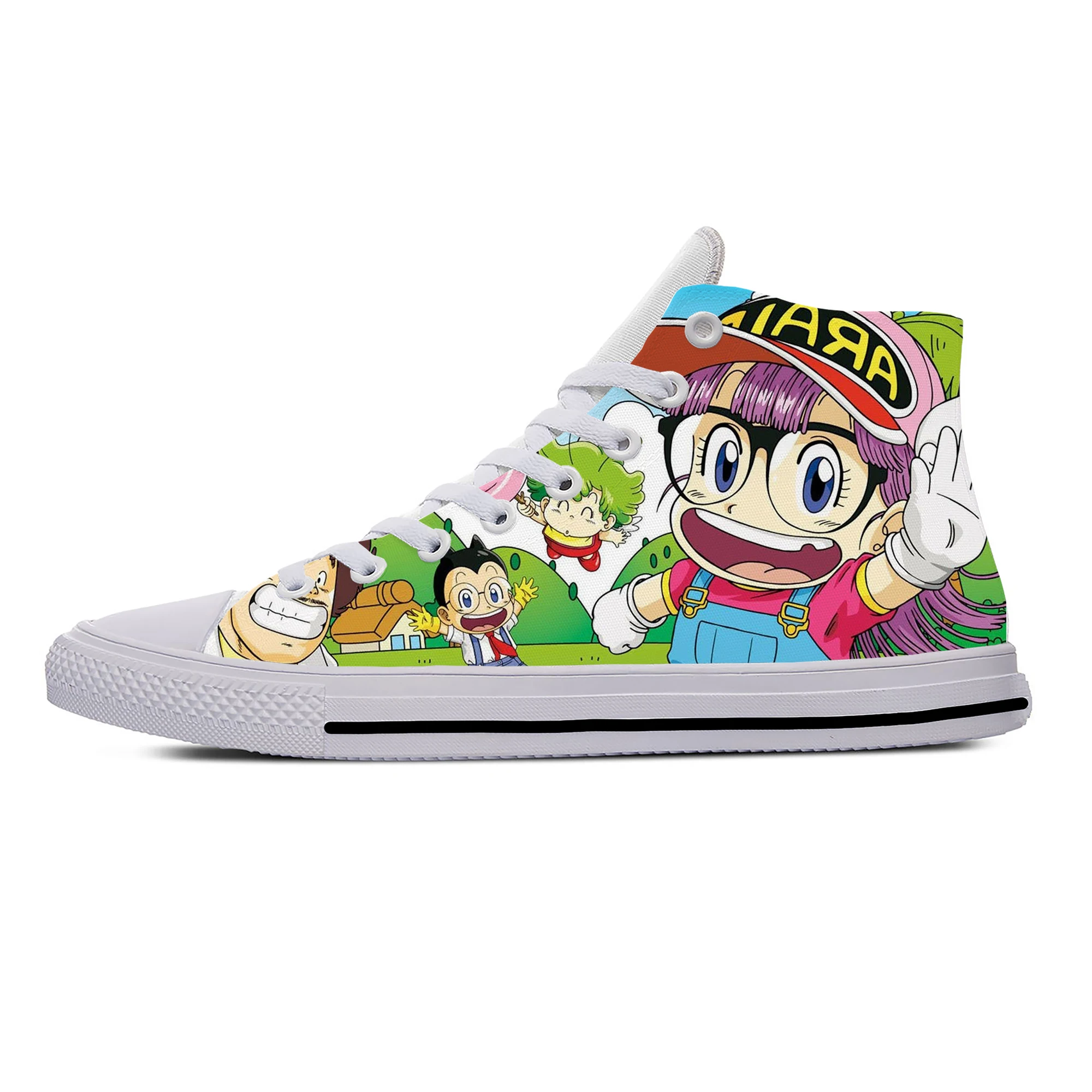 Японские Аниме Манга Мультфильм Arale Dr Slump забавные повседневные тканевые туфли