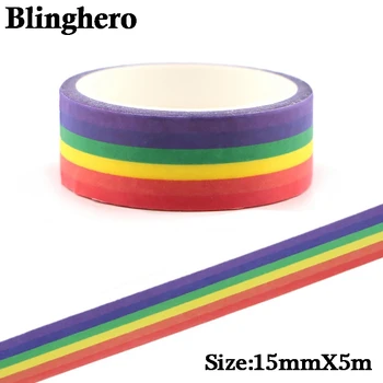 

CA135 Rainbow Homosexual 90s Washi Tapes DIY Painting paper Masking tape Decorative Office Adhesive Tapes Scrapbooking Stickers