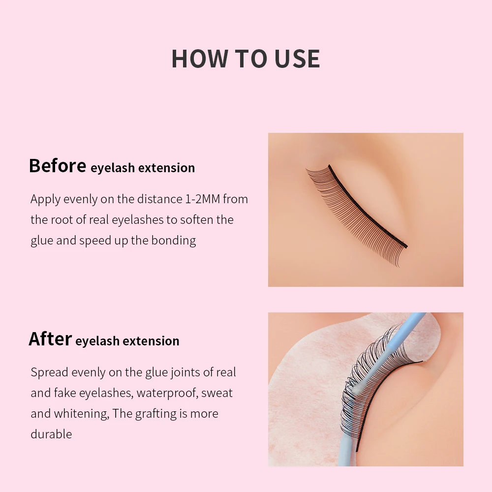 GLAMLASH 10ml/15ml Super Bonder fixing agent for Eyelash Extensions Primer for Lashes Glue Help adhesive for Eyelash 5
