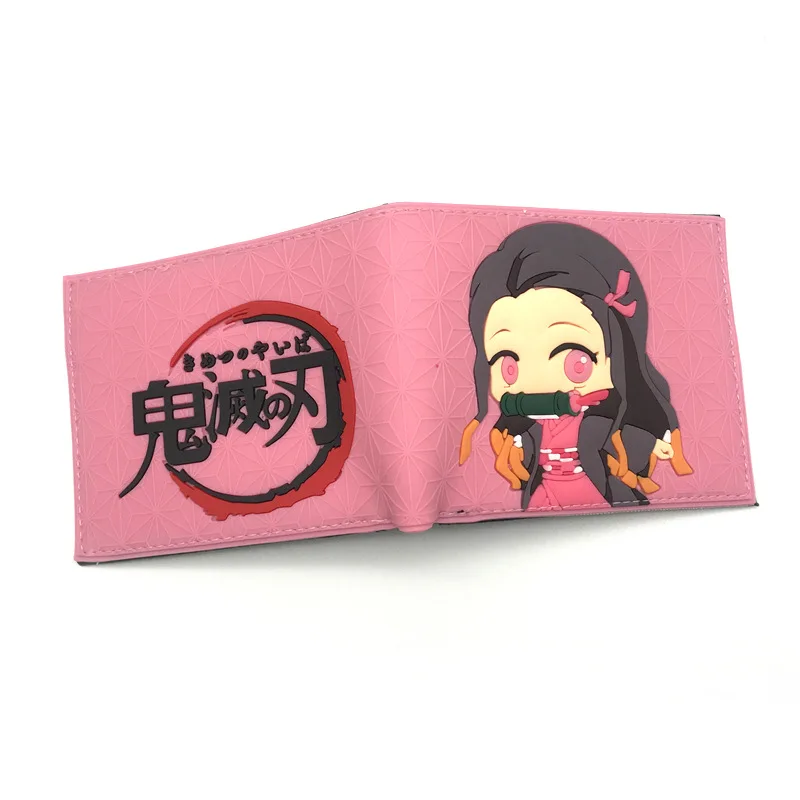 Demon Slayer: Kimetsu No Yaiba Kamado Nezuko Tanjirou Косплей силиконовый короткий кошелек держатель для карт мешок для денег Подарочный Кошелек для монет