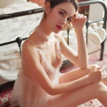 Кружевные пижамы, сетчатые, милые, гладкие, удобные, для молодых девушек, на День святого Валентина, на свадьбу, женское нижнее белье, сексуальные комплекты одежды для сна, пижама, платье