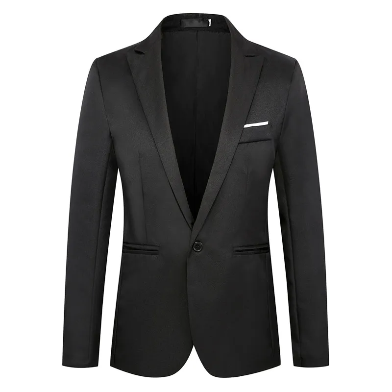 8 Colors NEGIZBER 2019 New Autumn Men's Blazer Solid Slim Fit Single Breasted Blazers Men Suits Smart Casual Male Formal Blazers