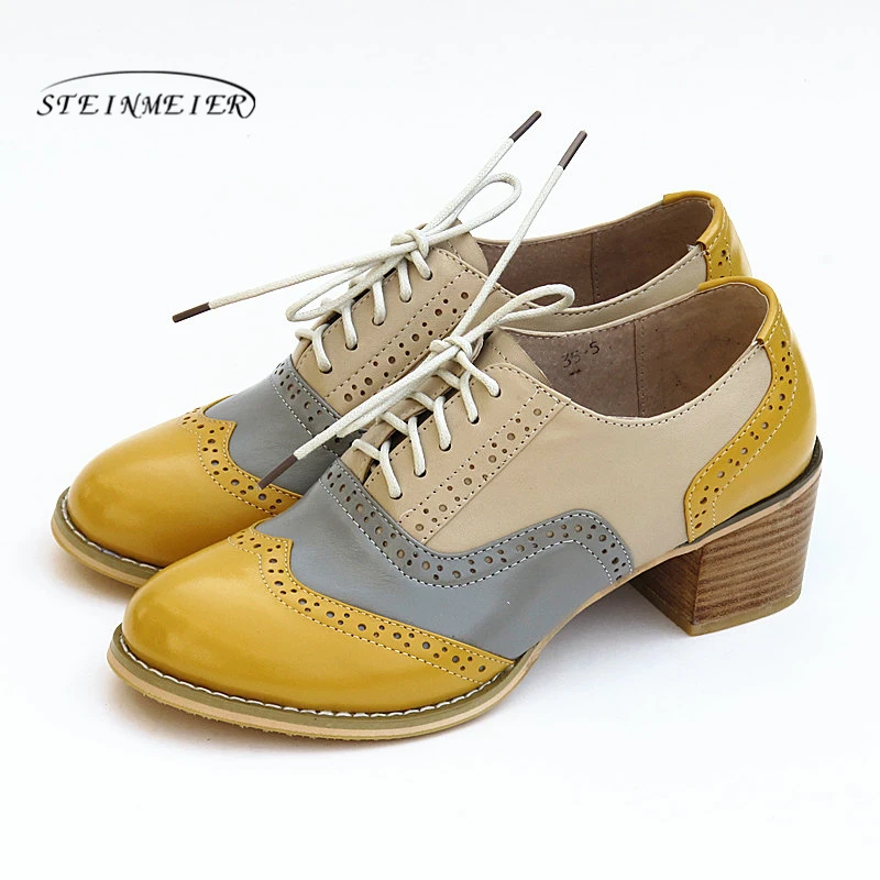 ladies oxford shoes with heels