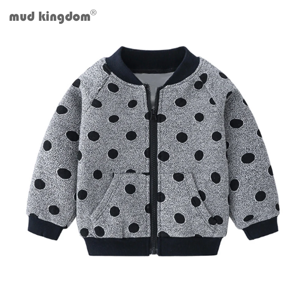 Mudkingdom/осенне-зимняя университетская куртка для маленьких мальчиков Теплые