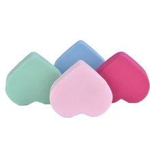 4 шт. губка в форме сердца для умывания лица, очищающие инструменты для макияжа, аксессуары, волшебная губка для чистки лица, косметическая губка для очищения