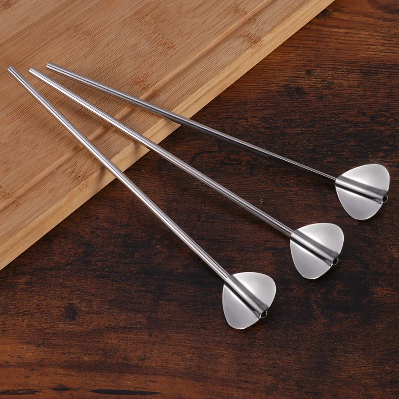 6pcs Stainless Steel Heart Shape Metal Drinking Straw Reusable Straws Cocktail Spoons Set for Home Party Wedding Decoration | Дом и сад