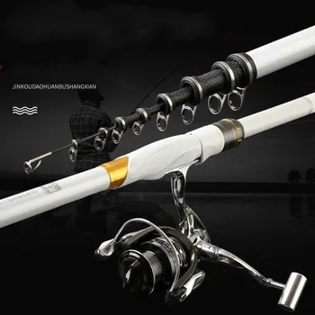 

3.6M -7.2M Rock Fishing Rod Carbon Position M Power Telescopic Angeln Canne Sea Boat Fishing Peche Long Sections Spinning Sticks